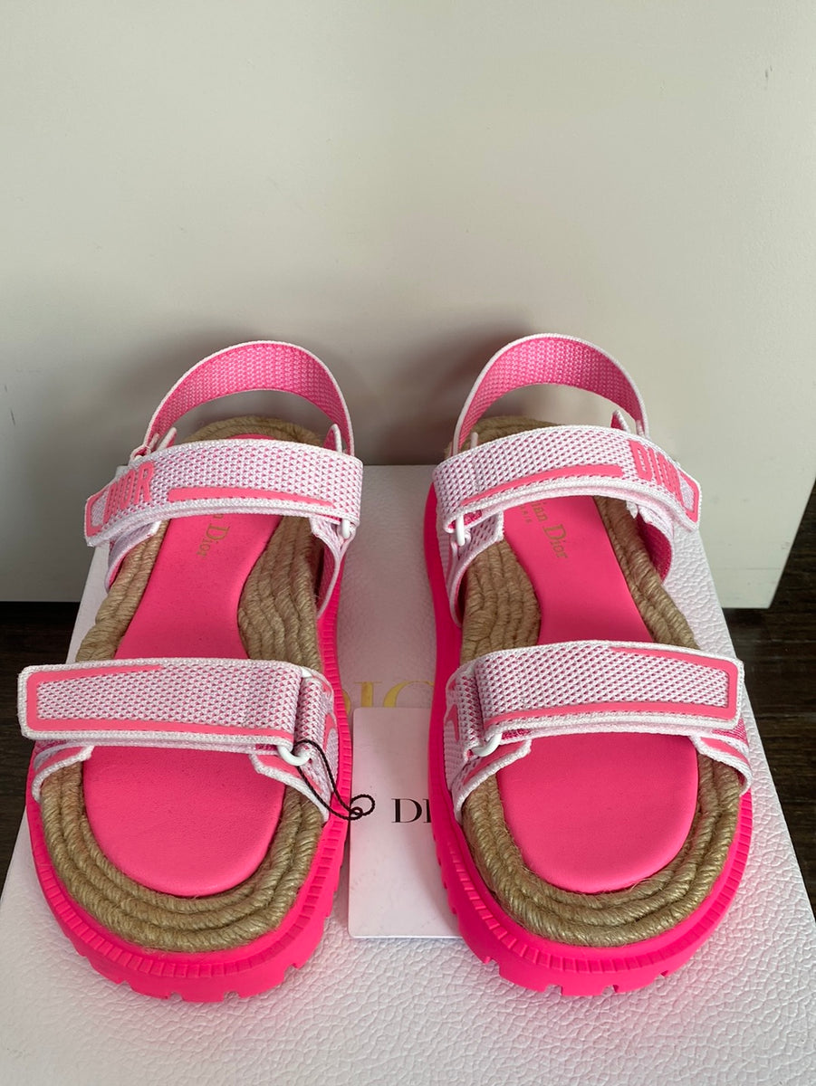 Christian Dior Neon Pink 'DIORACT' Dad Sandal – The Hangout
