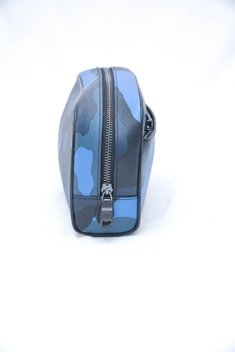 Coach Blue Camo Travel Zip Pouch – The Hangout