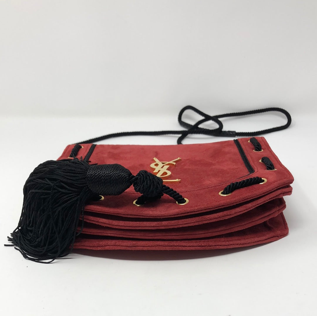 Ysl red tassel online bag