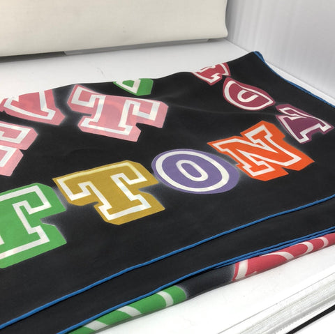 Louis Vuitton: Limited Edition Neon Silk 'Great Adventures' Giant Square Scarf
