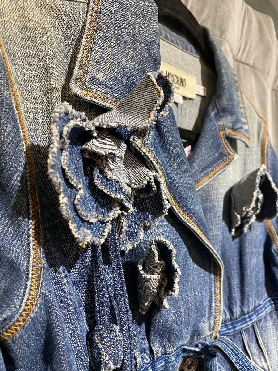 【アーカイブ】MOSCHINO JEANS 花柄 パッチワーク 転写 ジャケット アーカイブ】MOSCHINO JEANS 花柄 パッチワーク 転写 ジャケット
