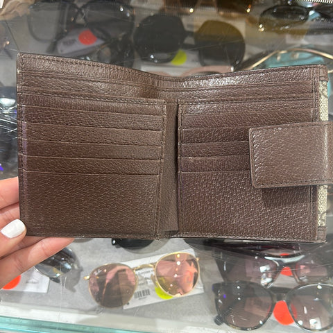 Gucci GG Monogram Web Supreme Folded Wallet