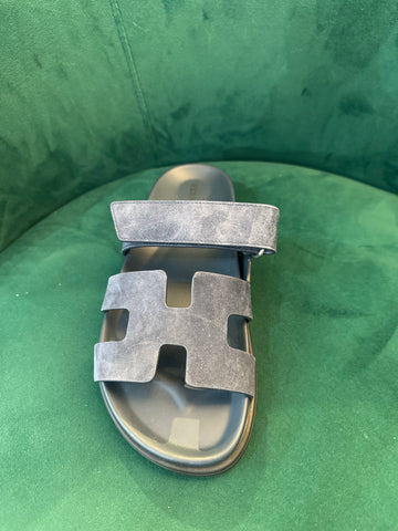 Hermes Navy Chypres Sandal