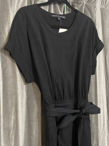 Veronica Beard Black Cotton T Shirt with Maxi Dress