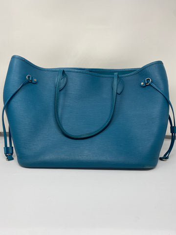 Louis Vuitton Teal Epi Leather MM Neverfull