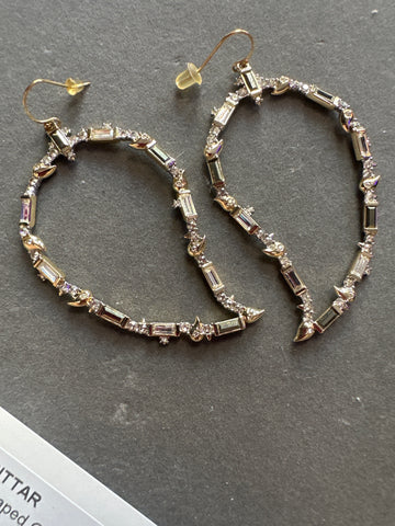Alexis Bittar Teardrop Shaped Oversized Drop Hang Earring