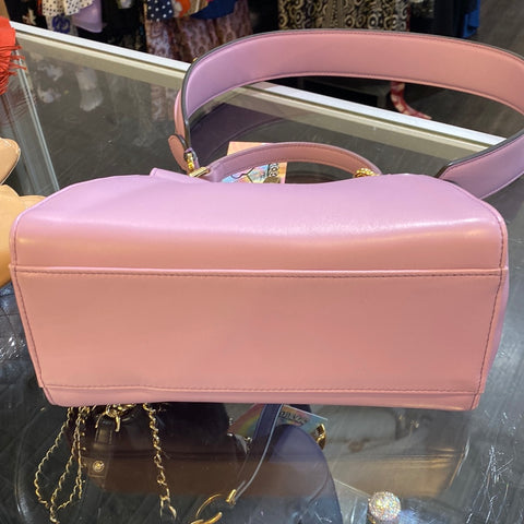 Fendi Mini Peekaboo Lambskin Leather in Violetta