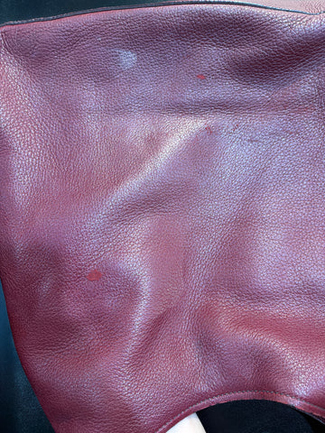 Vintage: PRADA VITELLO DAINO Cranberry Soft Leather Hobo Bag