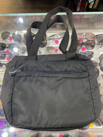 Vintage: PRADA Black Nylon Two Strap Multi-Pocket Shouder Bag