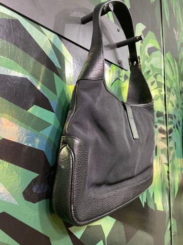Vintage: Gucci GG Supreme Fabric and Leather Jackie Bag