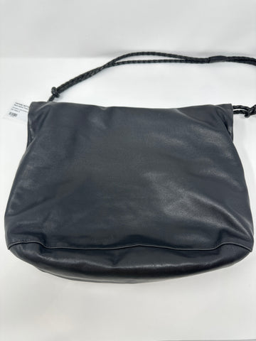 Vintage: Bottega Veneta Black leather Foldover Tallis Bag