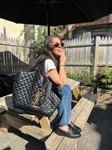 YSL Icare Bag in Black Lambskin Bag