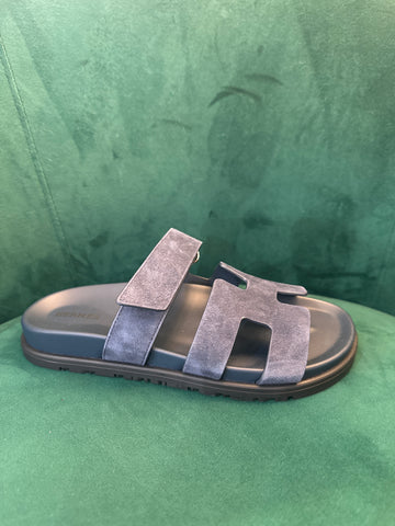 Hermes Navy Chypres Sandal
