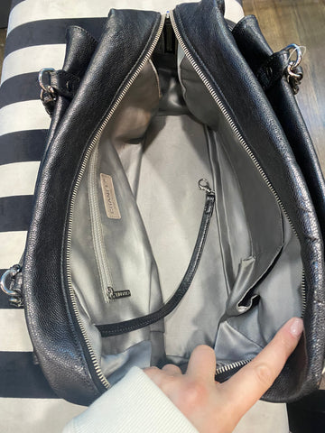 VIntage: Chanel Black Crinkled Calfskin Coco Cocoon Bag Size small