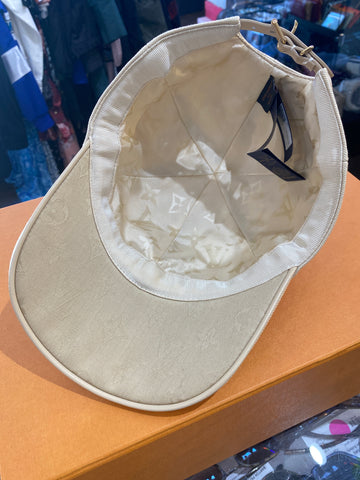 Louis Vuitton Tan Baseball Cap with Gold LV