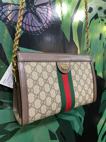 Gucci GG Supreme Chain Strap Ophidia Small Shoulder Bag