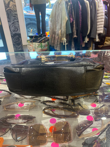 Vintage: Saint Laurent Black Leather Mini Mombasa with Mixed Metal Strap