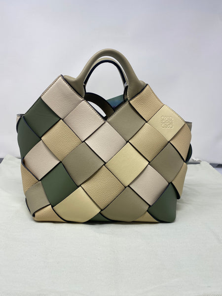 LOEWE Green Woven SURPLUS Bag