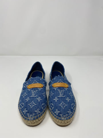 Louis Vuitton Denim Monogram Espadrille