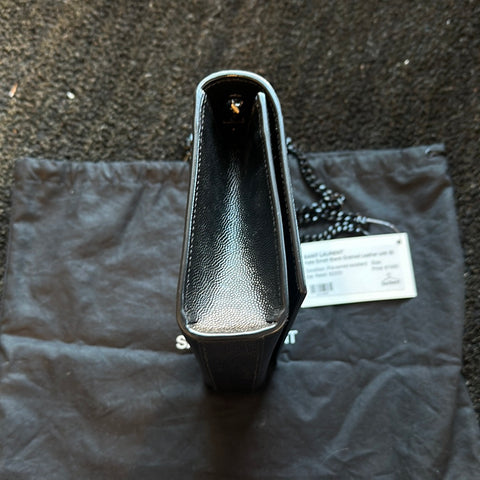 YSL KATE Small Black Grained Leather with Black Hardware