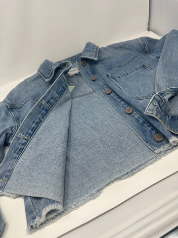 OAT NY Lightwash Denim Cropped Jacket