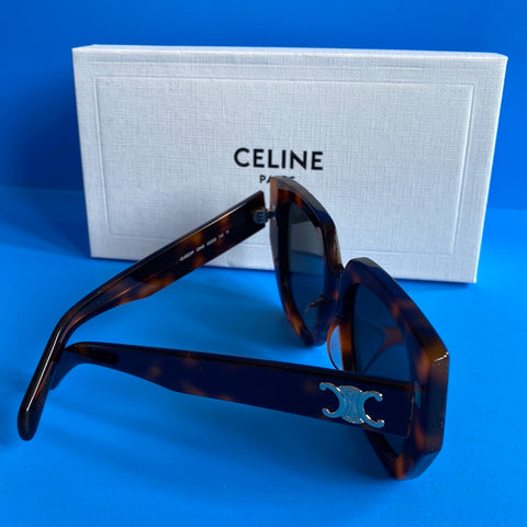Celine Triomphe Large Totoise Shell Sunnies