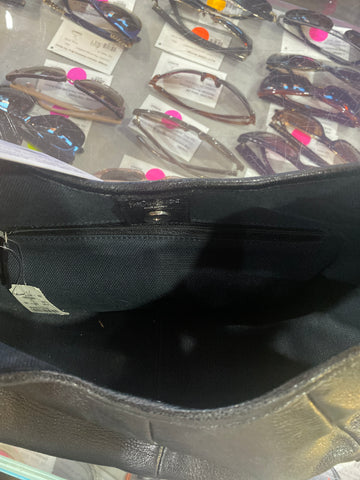 Vintage: Saint Laurent Black Leather Mini Mombasa with Mixed Metal Strap