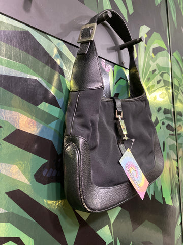 Vintage: Gucci GG Supreme Fabric and Leather Jackie Bag