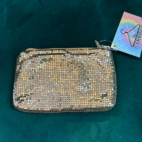 Vintage: Whiting & Davis Gold Mesh Zipper Pouch