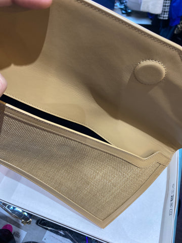 Saint Laurent Woven Raffia CLutch