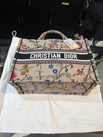 Christian Dior Floral Medium Book Tote