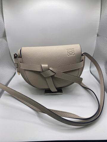 Loewe Gate Dual Mini Bag in Ghost Ivory