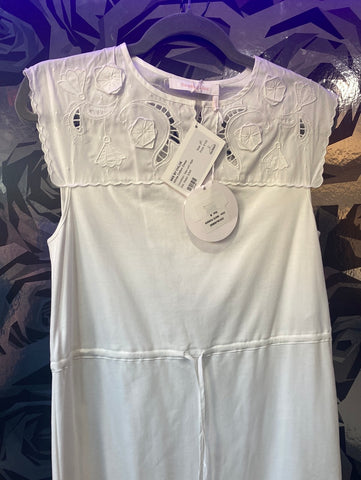 See By Chloe White Cotton Dress