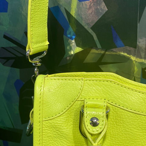 Balenciaga City Mini Neon Yellow City Bag