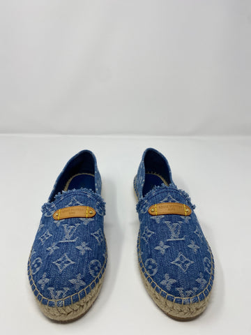 Louis Vuitton Denim Monogram Espadrille