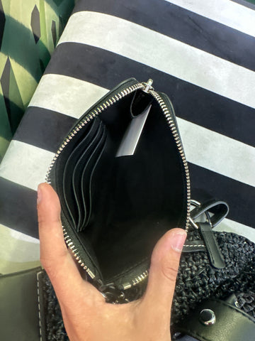 PROENZA SCHOULER White Label Sullivan Bag in Woven Black Raffia