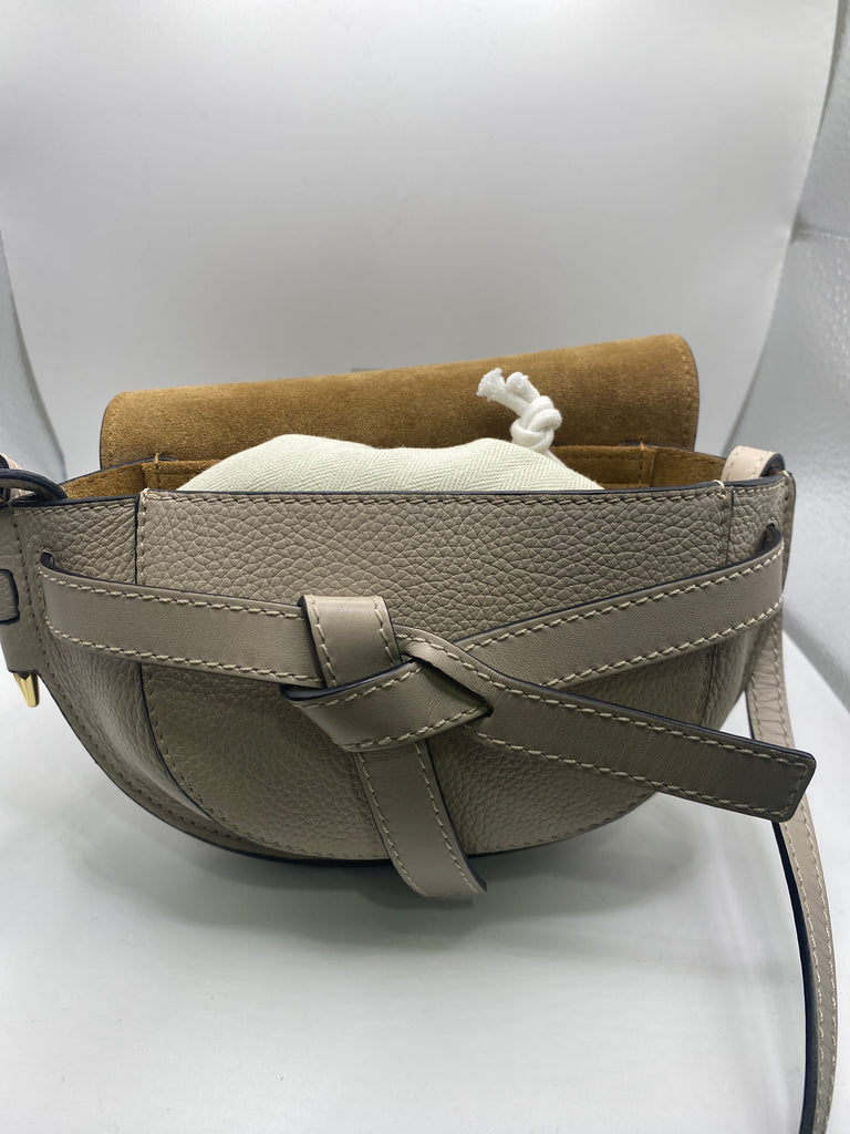 Loewe Gate Dual Mini Bag in Ghost Ivory