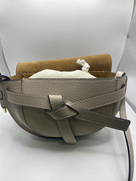 Loewe Gate Dual Mini Bag in Ghost Ivory