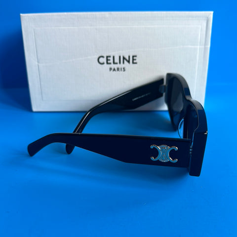 CELINE Black Triomphe Rectangle Black