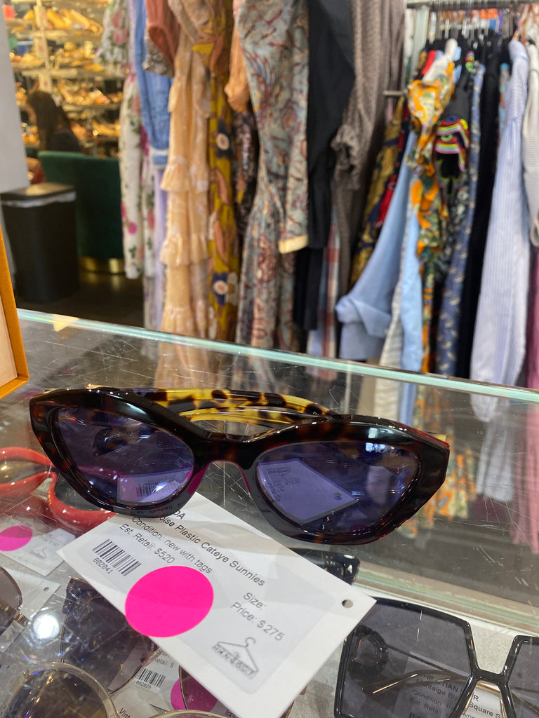 Prada Tortoise Plastic Cateye Sunnies