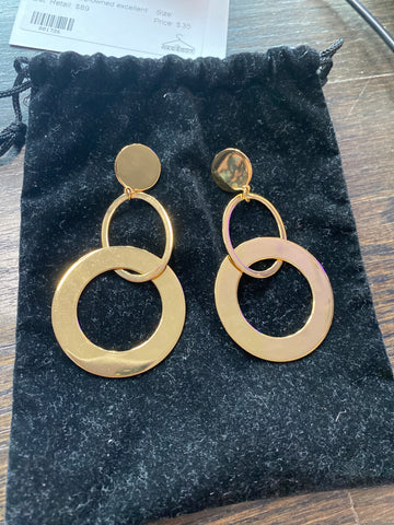 J. Crew Gold Hanging 3 Circle