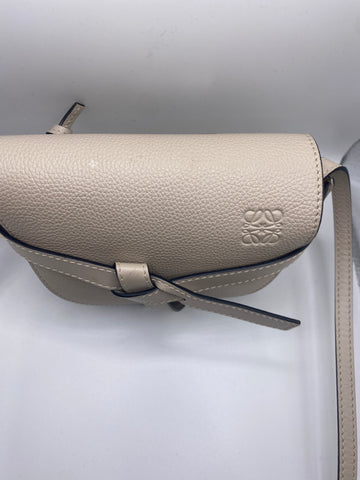 Loewe Gate Dual Mini Bag in Ghost Ivory