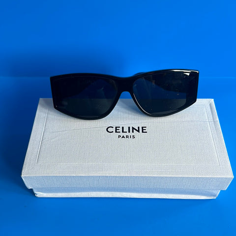 CELINE Black Triomphe Rectangle Black