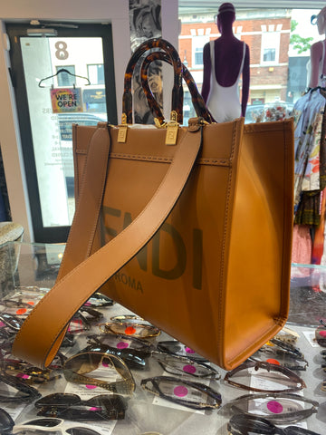 FENDI Cognac Medium SUNSHINE Bag