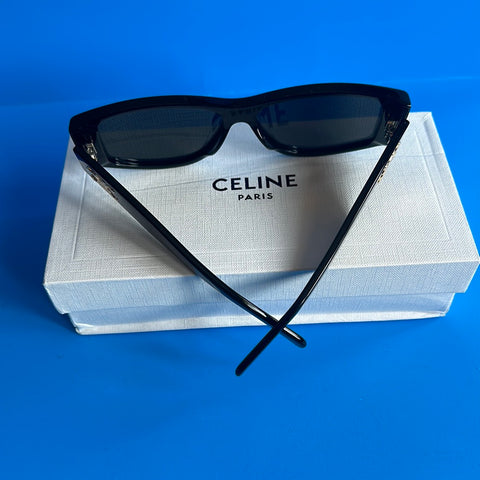CELINE Black Triomphe Rectangle Black