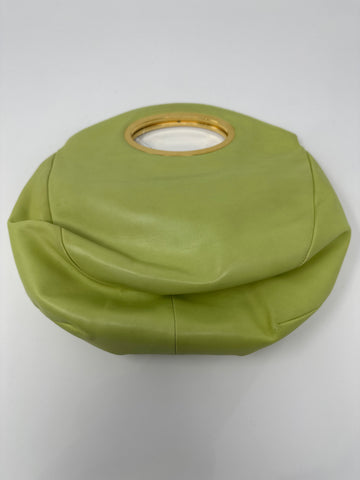 Vintage: Oscar de la Renta Pistachio Leather O Handle Mini Bag