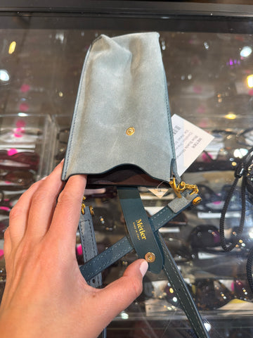 METIER Blue Suede Minimalist Double Suede Phone Holder