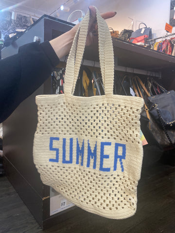 SORAYA HENNESSY Calling Summer Woven Tote