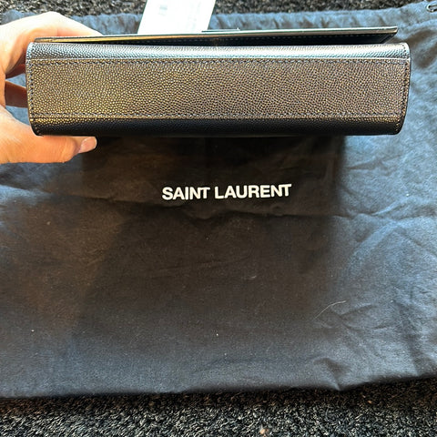 YSL KATE Small Black Grained Leather with Black Hardware
