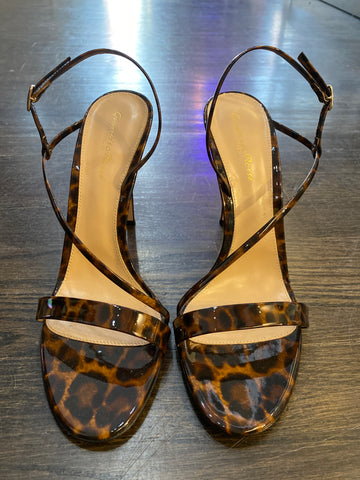 Gianvito Rossi Manhattan 120mm Leopard Strappy Heel Sandals